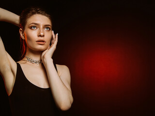 Woman suffering from Vertigo or Dizziness or other health Problem of brain or inner ear.