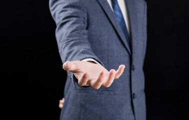 Gestures from people in formal suits