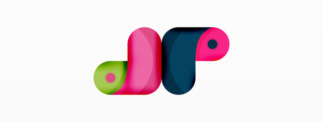 Naklejka premium Creative geometric wallpaper. Trendy minimal abstract background. Techno business template for wallpaper, banner, background or landing