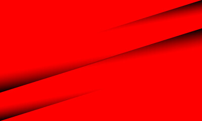 Abstract black shadow slash on red speed design modern background vector