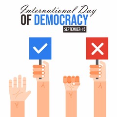 international day of democracy illustration