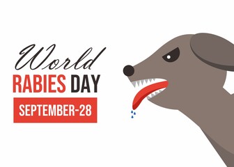World rabies day illustration