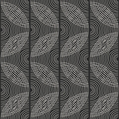 Trendy minimalist seamless pattern with abstract creative hand drawn composition