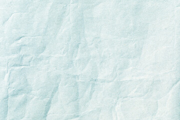 Obraz premium Light Blue crumpled kraft background paper surface texture