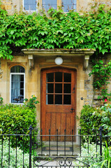 Fototapeta na wymiar traditional houses and gardens in England