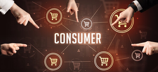 Close-Up of cropped hand pointing