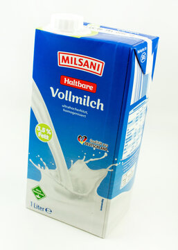 Haltbare Milch von Milsani im Tetra Pack nahaufnahme