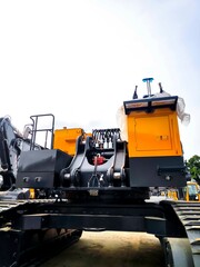 Parts components of Excavator heavy equipment.