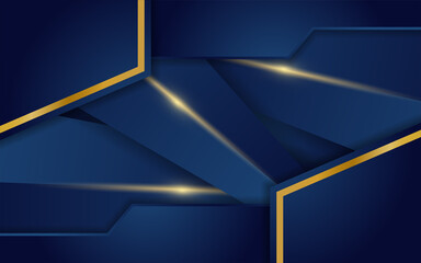 Abstract navy blue with triangle shape background