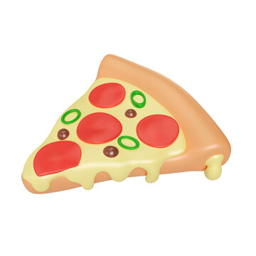 Pizza 3D Illustration Icon