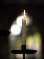 Candle light in the church