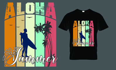 Aloha summer - t-shirt design