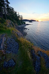 Coast of Vancouver Island at Sunset