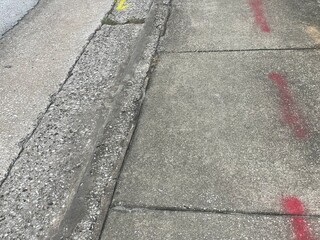 crossing in the street