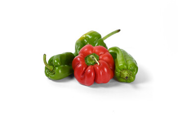 red and yellow peppers