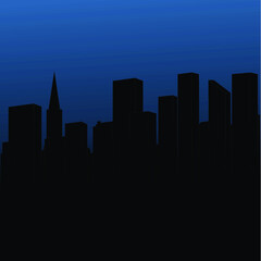 Abstract city skyline