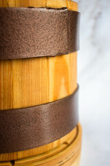 oil press sunflower flower on a white background