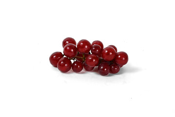 red Grapes isolated on white background