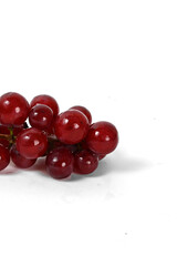 red Grapes isolated on white background