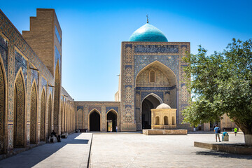 Fototapeta na wymiar detail of a mosque, khalon comlex, Medressa, Buchara, Buxoro, Bukhara, Uzbekistan, silk road, central asia