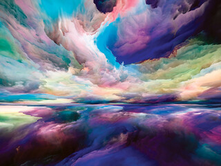 Obraz na płótnie Canvas Metaphorical Land and Sky