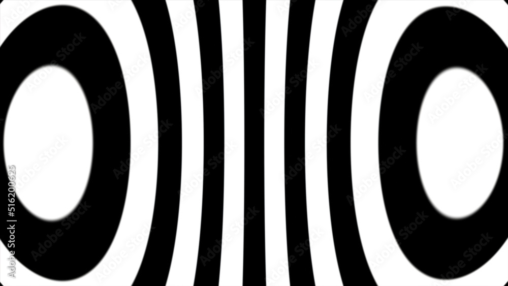 Poster dynamic black and white transition animation covering the screen and then inverting to reveal a perf