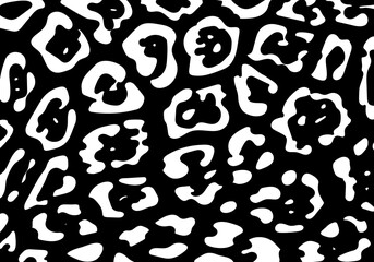 Estampado de piel de guepardo en blanco y negro