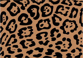 Patrón de piel de guepardo en negro y marrón