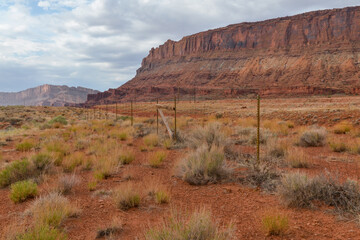 Seven Mile Rim cliffs along U.S. Route 191 near Moab, Utah