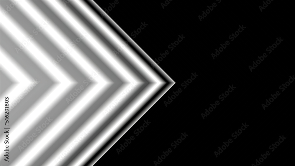 Poster dynamic black and white transition vertical animation with v shapes covering the screen and then inv