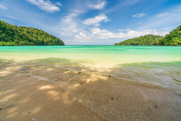 Mai Ngam beach in beautiful sunny day, Surin island national park, Pang Nga, Thailand,