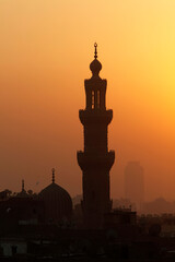 Sunset over om Sultan Chaben mosque