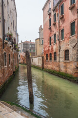 View of a Canal at Cannaregio District in Venice, Veneto, Italy, Europe, World Heritage Site