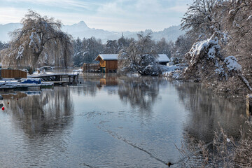 Winter am Ossiacher See, Kärnten