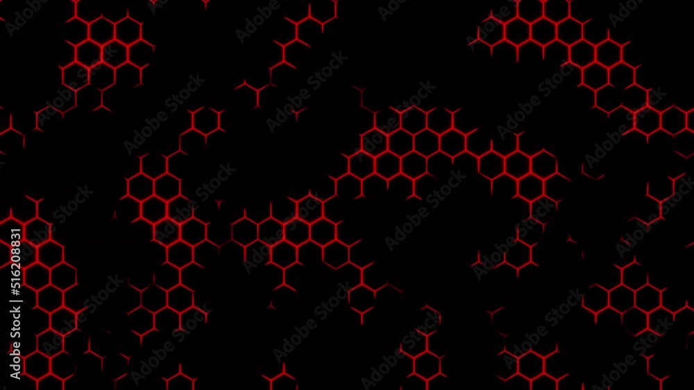 Poster futuristic surface concept with hexagons. design. trendy sci fi technology background with hexagonal