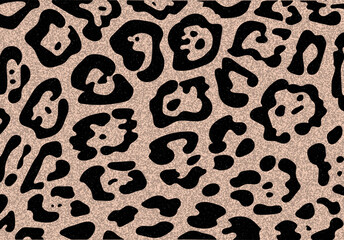 Estampado de piel de guepardo en negro y marrón