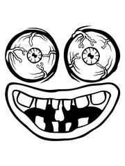 Horror Gesicht Böses Monster 