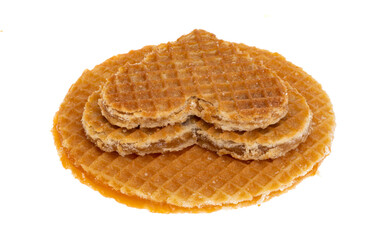 dutch waffles isolated