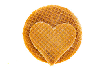 dutch waffles isolated