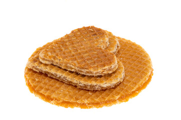 dutch waffles isolated