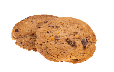 cookies with chocolate isolated