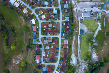 Obraz premium aerial view of the city