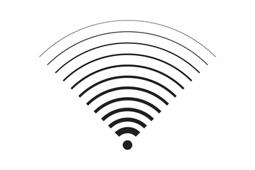 Wi Fi symbol signal connection. Vector wireless internet technology sign. Wifi network communication icon.