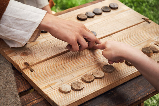 Ludus Latrunculorum, or Latrunculi, is an ancient Roman strategy game. Reconstruction of board games from the Roman Empire