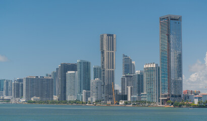 Fototapeta premium residential neighborhood views miami usa florida 