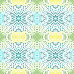 Fototapeta premium seamless background, delicate yellow-turquoise tones endless texture is hand-drawn, in the style of colored pencils, for printing on paper, napkins, textiles, packaging and web design