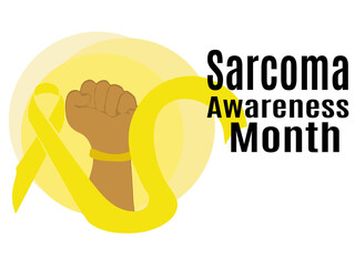 Sarcoma Awareness Month, idea for a poster, banner, flyer or postcard on a medical theme