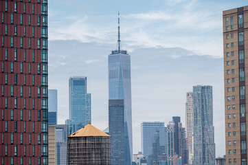 Fototapeta na wymiar Empire State building. New York Skyline from Brooklyn 