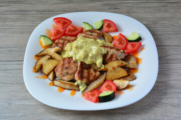 Pork medallions with porcini mushrooms