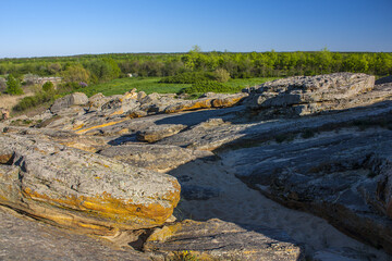 National-historical and archaeological reserve "Stone Grave or Rocky Mound Kamena Mohyla" near Melitopol, Ukraine	
